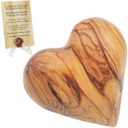 Olive Wood Heart – Handmade by Christians in Bethlehem – 1.5″